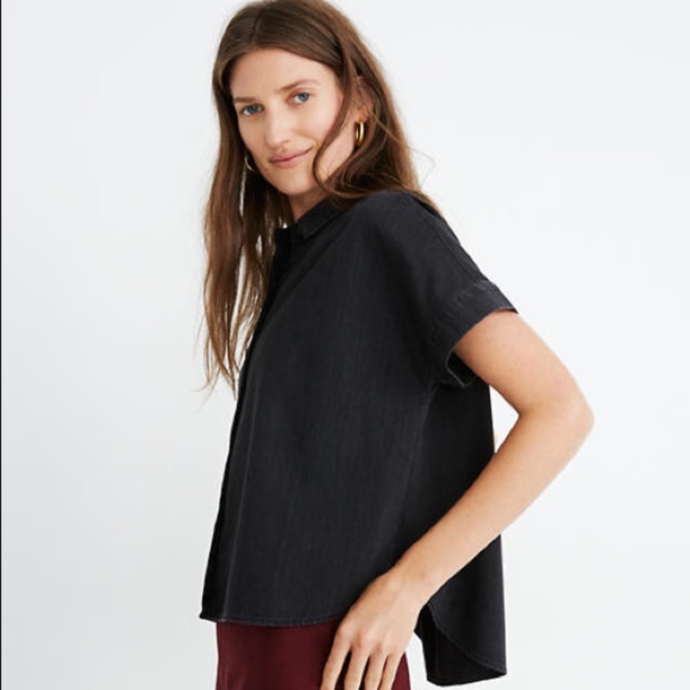Madewell Denim Hilltop Shirt in Lunar Wash